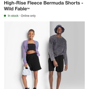 Wild Fable Fleece High Rise Bermuda Shorts